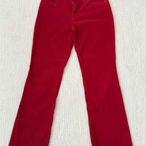 Lands' End Cherry Red Corduroy Trousers